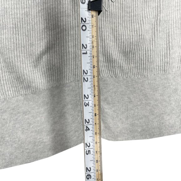 Aritzia Babaton Bespoke Cardigan Wool Grey Ribbed Button Sweater Women's XS - Picture 5 of 8